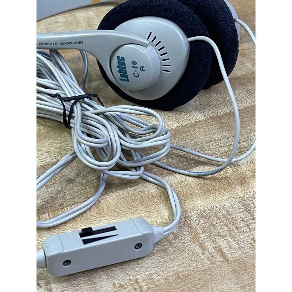 Labtec C 10 Stereo Computer Headphones NIP 1996